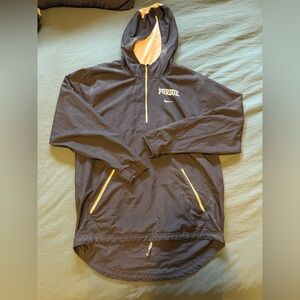 Purdue Black and Cream Pullover Hoodie- size small